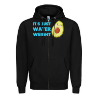 Black nikocado avocado its just water weight diet avocado t shirt Zipper Hoodie - Craftify