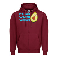 Burgundy nikocado avocado its just water weight diet avocado t shirt Zipper Hoodie - Craftify