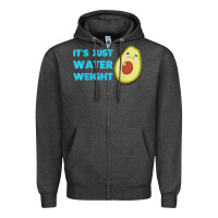 Charcoal Heather nikocado avocado its just water weight diet avocado t shirt Zipper Hoodie - Craftify