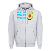 Heather Grey nikocado avocado its just water weight diet avocado t shirt Zipper Hoodie - Craftify