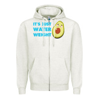 Oatmeal Heather nikocado avocado its just water weight diet avocado t shirt Zipper Hoodie - Craftify