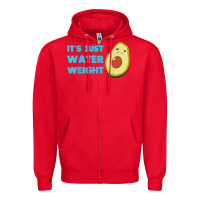 Red nikocado avocado its just water weight diet avocado t shirt Zipper Hoodie - Craftify