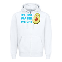 White nikocado avocado its just water weight diet avocado t shirt Zipper Hoodie - Craftify