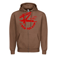 Chestnut red rocker music Zipper Hoodie - Craftify