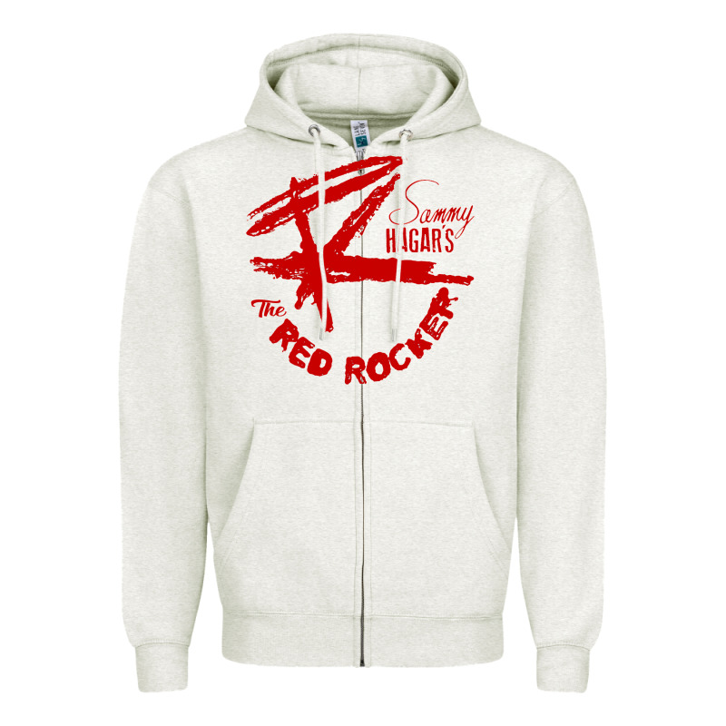 Red Rocker Music Zipper Hoodie by Craftify | Teevron