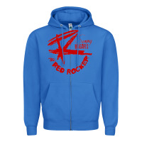 True Royal red rocker music Zipper Hoodie - Craftify
