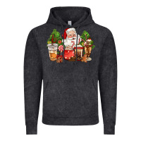 Vintage Black christmas santa coffee cups Vintage Hoodie - CowGirlArtShop