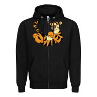 Black tigger Zipper Hoodie - Craftify
