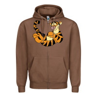 Chestnut tigger Zipper Hoodie - Craftify