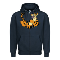 Navy tigger Zipper Hoodie - Craftify