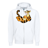 White tigger Zipper Hoodie - Craftify
