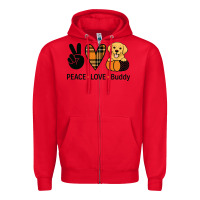 Red personalized  for dog owner pet lover from Zipper Hoodie - Craftify
