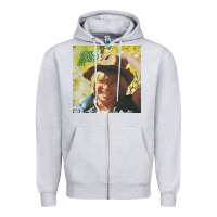 Heather Grey john denver estate releases unrele Zipper Hoodie - Craftify