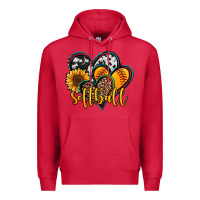 Cardinal softball hearts Premium Hoodie - Jasminsmagicworld