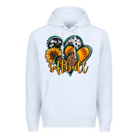White softball hearts Premium Hoodie - Jasminsmagicworld