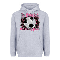 Heather Grey in october we wear pink soccer Heavyweight Hoodie - BarkalooDesign