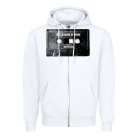 White De La Soul Cassette Tape Zipper Hoodie - Craftify