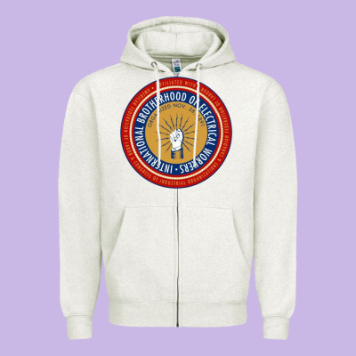 Ibew Electrician 1 Zipper Hoodie Designed By Craftify