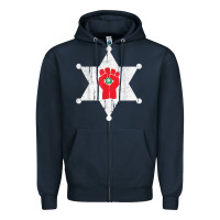 Navy GONZOS SHERIFF HUNTERS S THOMPSON Zipper Hoodie - Craftify