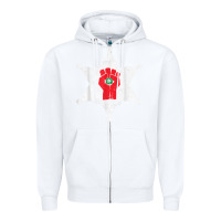 White GONZOS SHERIFF HUNTERS S THOMPSON Zipper Hoodie - Craftify