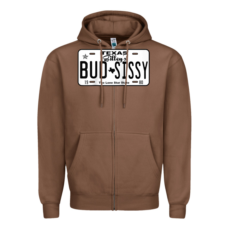 Country Love Gilley's Bud N Sissy Texas Cowboy License Gift Raglan Bas Zipper Hoodie by Craftify | Teevron