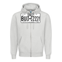 Dove Grey country love gilley's bud n sissy texas cowboy license gift raglan bas Zipper Hoodie - Craftify