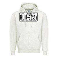 Oatmeal Heather country love gilley's bud n sissy texas cowboy license gift raglan bas Zipper Hoodie - Craftify