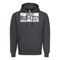 Smoke country love gilley's bud n sissy texas cowboy license gift raglan bas Zipper Hoodie - Craftify