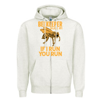 Oatmeal Heather bee beekeeper if i run you run bumble bee humour 449 hive beekeeping Zipper Hoodie - Craftify