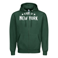 Sports Green Made In New York NY City NYC New Yorker My Home State Pride Premium T- Zipper Hoodie - Craftify