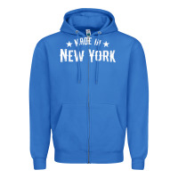 Made In New York Ny City Nyc New Yorker My Home State Pride Premium T- Zipper Hoodie | Teevron