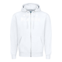 White Made In New York NY City NYC New Yorker My Home State Pride Premium T- Zipper Hoodie - Craftify