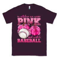 Plum In October We Wear Pink and Watch Baseball Classic Tee - texasbilliewilder