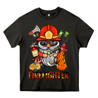 Asphalt firefighter gnome Heavy Core Tee - BarkalooDesign