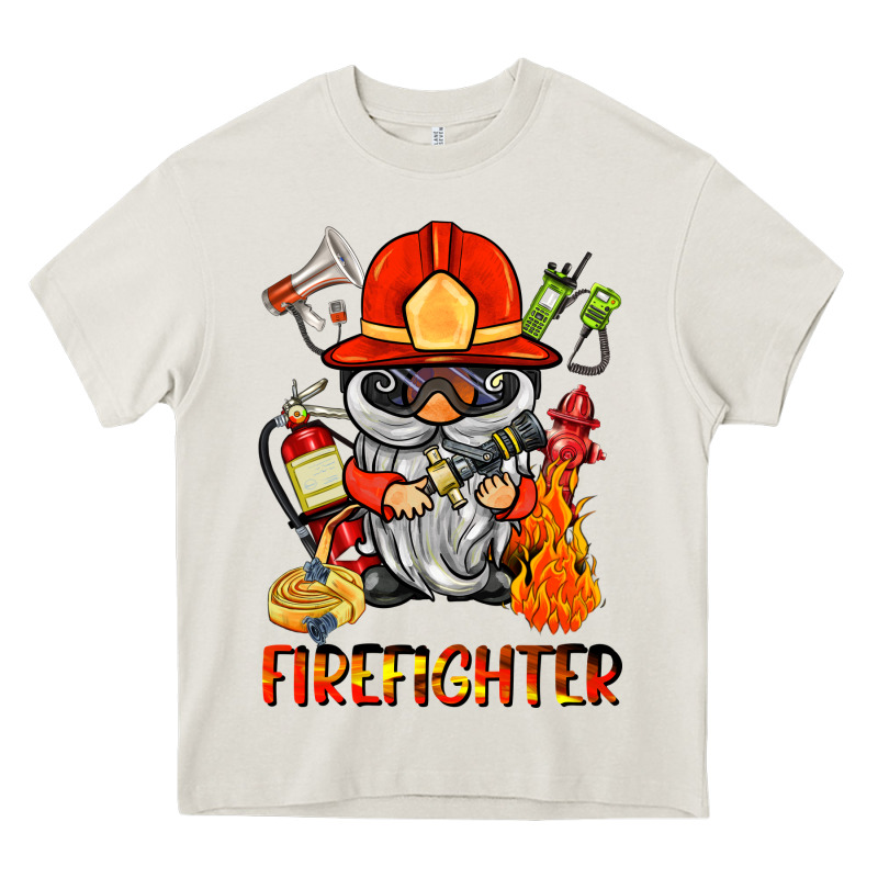 Firefighter Gnome Heavy Core Tee by BarkalooDesign | Teevron