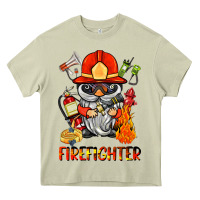 Mossy firefighter gnome Heavy Core Tee - BarkalooDesign