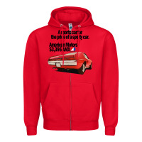 Red AMC AMX Zipper Hoodie - Craftify