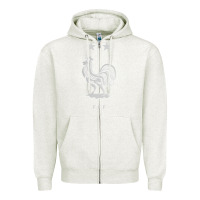 Oatmeal Heather FFF Two Stars Zipper Hoodie - Craftify