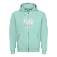 Seafoam FFF Two Stars Zipper Hoodie - Craftify