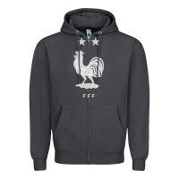 Smoke FFF Two Stars Zipper Hoodie - Craftify