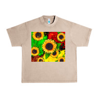 French Oak juneteenth sunflowers Urban Heavy Tee - CowGirlArtShop