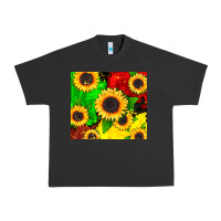Pigment Black juneteenth sunflowers Urban Heavy Tee - CowGirlArtShop