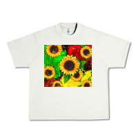 Pistachio juneteenth sunflowers Urban Heavy Tee - CowGirlArtShop