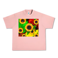 Salmon juneteenth sunflowers Urban Heavy Tee - CowGirlArtShop