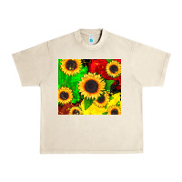 Sandshell juneteenth sunflowers Urban Heavy Tee - CowGirlArtShop