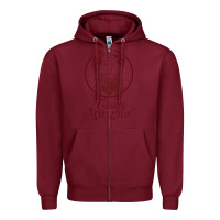 Burgundy order #1701 Zipper Hoodie - InspiraDesign
