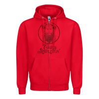 Red order #1701 Zipper Hoodie - InspiraDesign