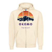Sandshell Okemo Vermont Skiing Snowboarding Hikers Gifts for VT Travel Zipper Hoodie - InspiraDesign