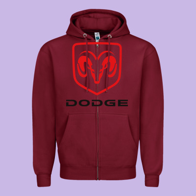Ram Trucks Zipper Hoodie Designed By Inspiradesign