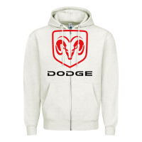 Oatmeal Heather ram trucks Zipper Hoodie - InspiraDesign